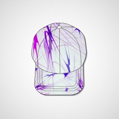 Abstract illustration on peaked cap N42