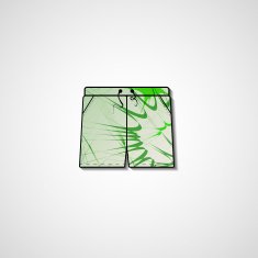 Abstract illustration on shorts N49