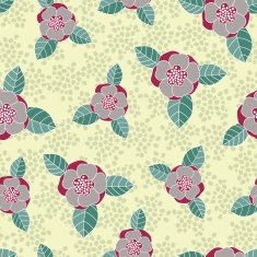 Seamless vector rose pattern