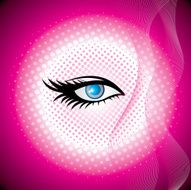 Abstract female eye
