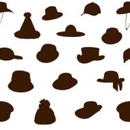 Wallets collection silhouette seamless pattern vector illustrat