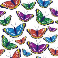 seamless pattern with butterflies N17