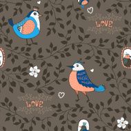 birds and twigs background