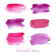 Watercolor stains