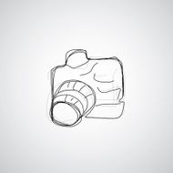 Camera hand drawn