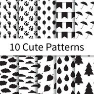 Cute seamless patterns