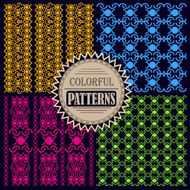 Colorful retro pattern N3