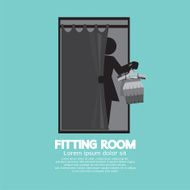 Fitting Room Black Graphic