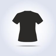 T-shirt symbol in gray colors