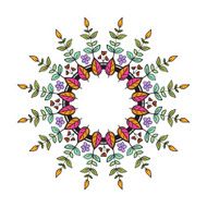 Tribal floral wreath N2