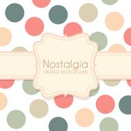 Cute Vintage Background with Frame