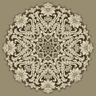 Decorative floral round