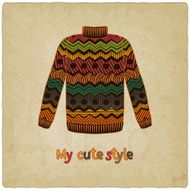 cute sweater old background