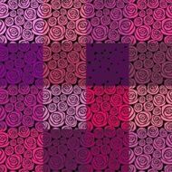 Seamless rose vector pattern