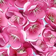 Cherry blossom seamless pattern