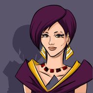 Cartoon Woman N77