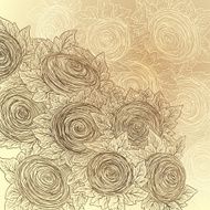 Vector floral decorative background N8