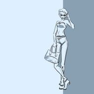 Fashionable woman N7