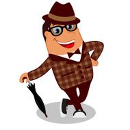Hipster character Vector