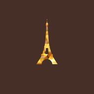 illustration with the diamond eiffel tower