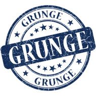 grunge blue stamp