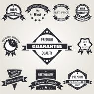 Set of vintage badges
