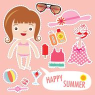 summer girl fashion set