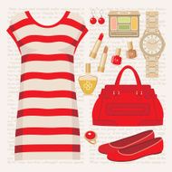 Fashion set with a tunic