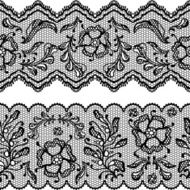 Vintage lace background ornamental flowers Vector texture N10