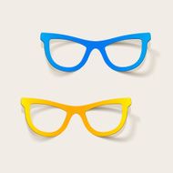 realistic design element glasses N3