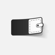 realistic design element purse money N9
