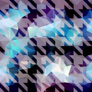 Houndstooth pattern on abstract geometric background N6