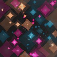Background of futuristic abstract figures in space
