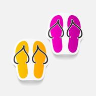 realistic design element slippers N3