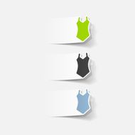 realistic design element swimsuit