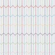 Traditional Japanese Embroidery Ornament with colorful arrow feathers Seamless pattern