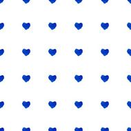 Watercolor seamless pattern with hearts N2