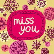 Cute floral background in vector Romantic card N4