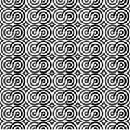 Black and White Circle Seamless Pattern Background N3