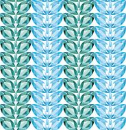 Aquamarine leaves seamless texture vector