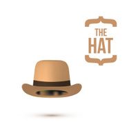 Top Hat isolated on white Vector