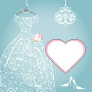 Wedding bridal dress Paisley lace chandelier label
