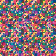 Retro pattern of geometric shapes N15