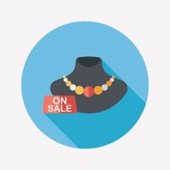 shopping sale Jewelry flat icon with long shadow eps10 N4
