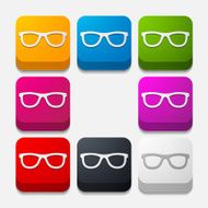 square button glasses