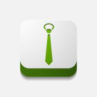 square button tie