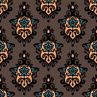 damask floral vector design