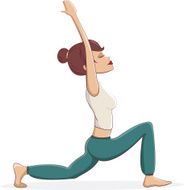 Beautiful young woman doing yoga