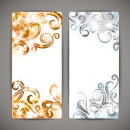 Set of fantasy vector banners N2