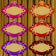 Set of ornate vector frames N2